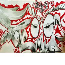 Graffiti Snoop - Lapiz y rotulador. Een project van  Tekening, Tekening met potlood y  Artistieke tekening van Jonny GC - 06.03.2019