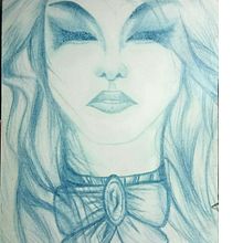 Piensa en azul - Lapices de colores. Een project van  Tekening, Tekening met potlood,  Artistieke tekening y Traditionele illustratie van Jonny GC - 06.03.2019