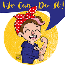 We Can Do It! #MásCreativas  . Ilustrație digitală de Lucía Santos Ponce - 03.06.2019