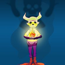Demonio / Proyecto personal. Ilustração digital projeto de Víctor Díaz - 07.03.2019