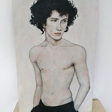 A boy. Artes plásticas, e Desenho de retrato projeto de Abril Cano Sanchez - 07.03.2019