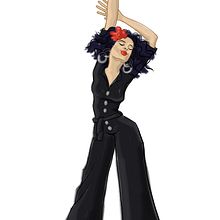 Nathy Peluso. Digital Illustration project by Violeta Cabrera - 03.07.2019