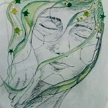 Sueño Verde. Un proyecto de Bellas Artes, Bordado y Dibujo artístico de Laura Bello - 07.03.2019