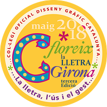 Desarrollo y diseño de programa informativo de una jornada cultural. – Letra Damassiana del Tapís de la Creació de la Catedral de Girona. Un progetto di Graphic design di Esther Prim - 16.03.2018