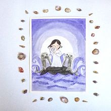 Fanart  "La canción del mar". Projekt z dziedziny Trad, c i jna ilustracja użytkownika Isabel Umbría - 14.03.2019