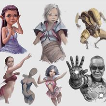 Sketches . Comic, Artă conceptuală, Creativitate, Desen, Desen artistic, Design de caractere, Ilustrație tradițională & Ilustrație digitală de Juan Gómez Torres - 03.09.2019