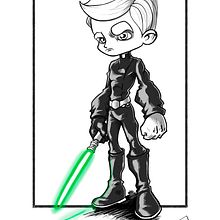 Luke Return of the Jedi. Un progetto di Belle arti, Disegno, Character design, Illustrazione tradizionale e Illustrazione digitale di Rubén Huéscar Santos - 20.02.2019