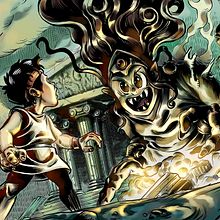 Fall of Prometheus.. Traditional illustration, and Video Games project by Sergio Cabanillas - 03.11.2017