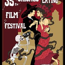 Poster design for Chicago latino film festival. Un proyecto de Diseño de carteles de Marc Conesa - 13.03.2019