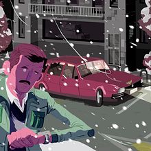 siempre en vacaciones. Ilustração tradicional projeto de Raul Canales - 14.03.2019