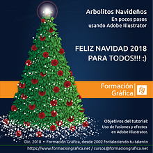Dibujar arbolitos de Navidad fácil con Adobe Illustrator. Creativit, Drawing, Art Direction, Design, Graphic Design, Education, and Vector Illustration project by Formación Gráfica - 12.19.2018