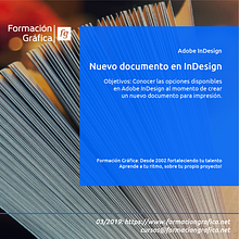 Crea un nuevo documento en InDesign, paso a paso.. Design, Editorial Design, Graphic Design, and Education project by Formación Gráfica - 03.12.2019