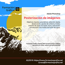 Videotutorial de Photoshop: Posterización de una imagen. Design, Graphic Design, Education, and Digital Photograph project by Formación Gráfica - 02.11.2019