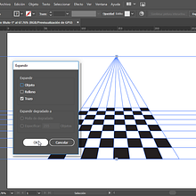 Videotarea: Dibuja una retícula de 8x8 con perspectiva cónica.. Design, Graphic Design, Education, and Traditional illustration project by Formación Gráfica - 11.29.2018