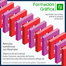 Videotutorial sobre la construcción de la retícula de base para una perspectiva isométrica.. Education, Traditional illustration, and Digital Illustration project by Formación Gráfica - 12.03.2018