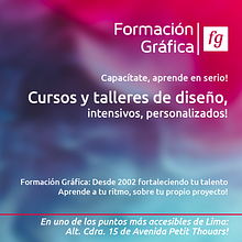 Formación Gráfica: Publicidad para cursos y talleres personalizados de diseño y creatividad. Sketching, Concept Art, Creativit, Web Development, Art Direction, Design, Poster Design, Editorial Design, Graphic Design, Web Design, Education, Design Management, Portfolio Development, Traditional illustration, Digital Illustration, Vector Illustration, Infographics, Signage Design, T, pograph, and UX / UI project by Formación Gráfica - 03.13.2019