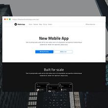 Mobile App - Free Bootstrap 4 Template. Programming, Web Development, and Web Design project by Diego Velázquez - 03.15.2019