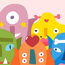 MÁSCARAS GIPHY - Ilustración animada. Un projet de Animation, Animation 2D et Illustration traditionnelle de Javi Roque - 15.03.2019