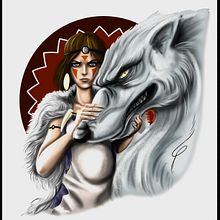 San&Moro. La princesa Mononoke. Un proyecto de Animación, Dibujo, Ilustración tradicional e Ilustración digital de Miguel Ángel García Romero - 15.03.2019