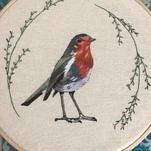 Mi Proyecto del curso: Pintar con hilo: técnicas de ilustración textil. Un progetto di Artigianato, Belle arti, Ricamo e Creatività di Monica Rodriguez - 19.03.2019