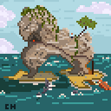Trabajos en pixelart . Un proyecto de Ilustración digital de Charon - 16.03.2019