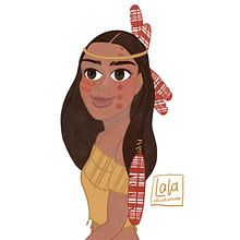 Pocahontas. Un progetto di Illustrazione tradizionale e Illustrazione digitale di Laura Arte - 12.02.2019