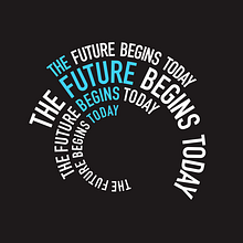 The future begins today- Logotipo. Art Direction, and Design project by Jose Luis Sánchez Romero - 03.29.2019