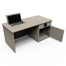 Wooden Desk. Un proyecto de 3D, Diseño, creación de muebles					 y Modelado 3D de Iván Marqués - 11.03.2019