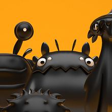 Diseño de personajes para Sansserif. 3D, Character Design, and 3D Character Design project by Juan Carlos Cruz - 03.19.2019