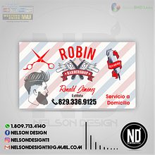 Robin BarberShop ✂️ - Tarjeta de presentación. Un projet de Design , Design graphique , et Publicité de Nelson Cirineo - 20.03.2019