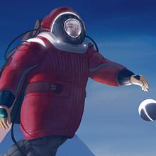 Operario Humano Bordes Climáticos. Diseño de personajes para concept art. Concept Art, Character Design, and Traditional illustration project by Alex Céspedes Cívico - 07.10.2019