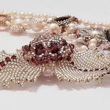 Collar "Amor puro", realización . % Tanya Ivanova tarafından hazırlanan Sanat ve El Sanatları, Ve Mücevher Tasarımı projesi - 03.23.2019