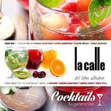 Carta Cócteles Restaurante La Calle. Design de cartaz, Design editorial, e Design gráfico projeto de Antonio Torrecillas González - 25.07.2015