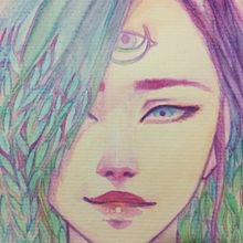 Moon. Traditional illustration project by María José Rool - 03.26.2019