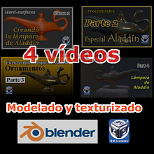 Curso especial Aladdín, Aprendiendo a modelar y texturizar con Blender 2.80. Un projet de Modélisation 3D de Fernando Redondo - 27.03.2019