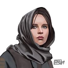 Jyn Erso . Ilustrație digitală de miguel angel ayuso varela - 03.28.2019