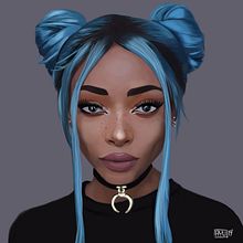 RandomFace4 . Ilustrație digitală de miguel angel ayuso varela - 03.28.2019