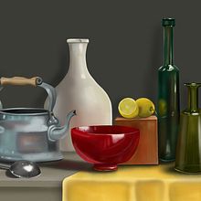 Bodegon. Sketching, and Digital Illustration project by Ariel Nine - 03.28.2019