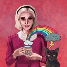 Sabrina la bruja . % Diego Beaumont tarafından hazırlanan Geleneksel illüstras, Ve on projesi - 03.28.2019