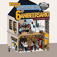 Anibeersario. Design, and Traditional illustration project by Crisis - 06.28.2018