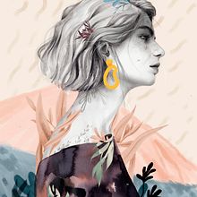 Bienvenida, primavera.. Un progetto di Disegno, Disegno a matita, Disegno di ritratti, Illustrazione tradizionale e Illustrazione digitale di Beatriz Ramo (Naranjalidad) - 28.03.2019