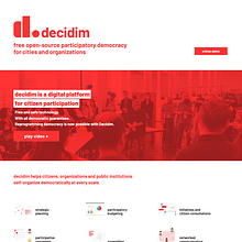 Sitio web de Decidim.org Ein Projekt aus dem Bereich Webentwicklung und Webdesign von Javier Usobiaga Ferrer - 28.10.2018