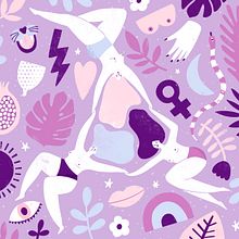 International Women's Day. Traditional illustration, Digital Illustration, and Vector Illustration project by Tània García Jiménez - 03.28.2019