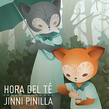 Hora del Té . Design de personagens, Ilustração tradicional, Ilustração digital, Ilustração infantil e Ilustração vetorial projeto de Jenny Pinilla - 14.03.2019