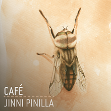 Acuarela sobre Café: Insectos. Un proyecto de Dibujo, Dibujo realista, Ilustración tradicional y Pintura a la acuarela de Jenny Pinilla - 12.02.2019
