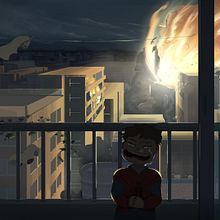 Asteroid Strike. Digital Illustration project by Johanna Mesa Ramos - 03.28.2019