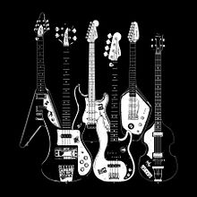 Guitars & Basses. Un progetto di Illustrazione tradizionale, Illustrazione digitale e Illustrazione vettoriale di Alex G. - 28.03.2019