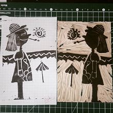 Mi Proyecto del curso: Carvado de sellos y técnicas de estampación Ein Projekt aus dem Bereich H, werk, Zeichnung und Prägung von angehache - 31.03.2019