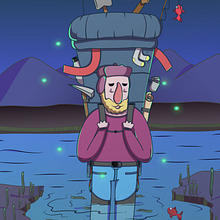 Nolan - Backpacker. Character Design, Traditional illustration, Digital Illustration, and Vector Illustration project by Bryan Ricardo Cuasapaz - 04.01.2019