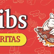 Letrero Chicken and ribs. Un proyecto de Diseño gráfico de Constanza Camila Constanzo Vásquez - 01.04.2019